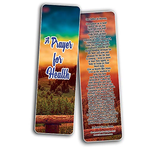Prayers for Healing During Difficult Time Bookmarks