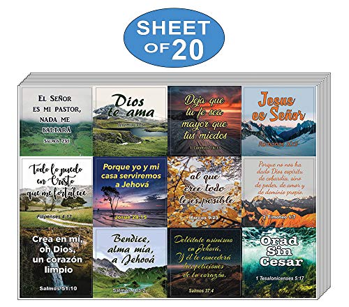 Spanish Religious Stickers (5-Sheet)