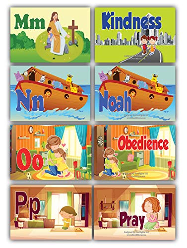 Toddler A-Z Alphabets Bible Flash Cards