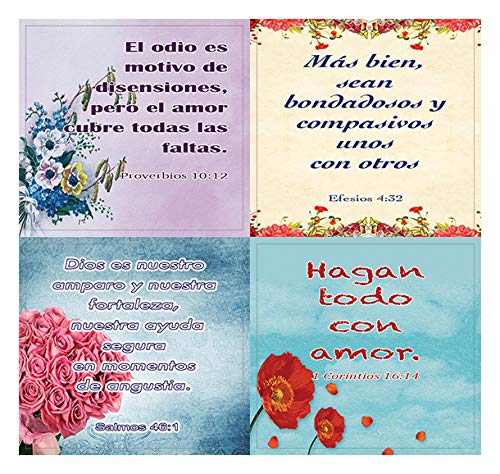 Spanish Christian Stickers for Women Series 3 (20-Sheet) - Perfect Giftaway for Women's Ministry