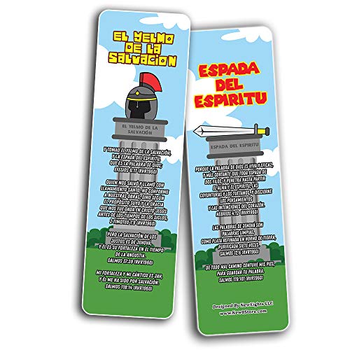 Spanish Armor of God Bookmarks and Stickers for Kids