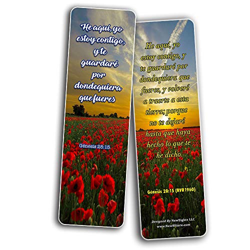 Bible Verses About Trusting God Bookmarks (30 Pack) - Handy Reminder About Develop Trust in God Spanish Bible - Church Supplies Teacher Classroom Incentive Gifts