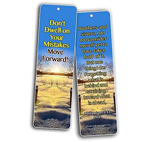 Bible Verses on Learning From Mistakes to Become a Stronger Christian Bookmarks (30 Pack) - Handy Bible Texts About Learning From Mistakes
