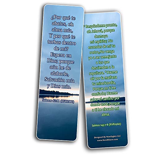 Spanish Encouraging Scriptures for Those Overcoming Depression Bookmarks