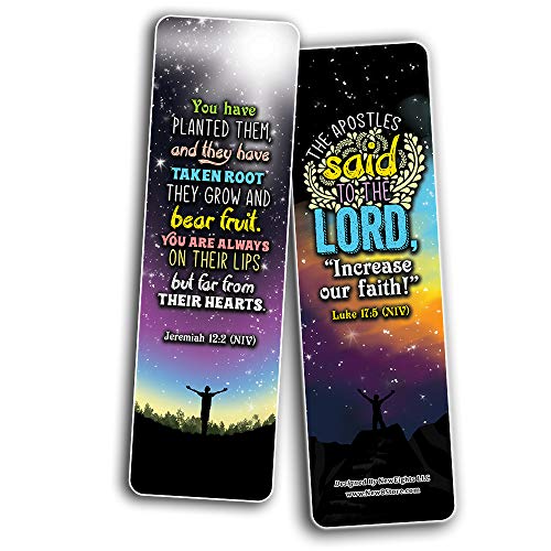 Spiritual Growth Bookmarks (30-Pack) - Stocking Stuffers for Boys Girls - Children Ministry Bible Study Church Supplies Teacher Classroom Incentives Gift