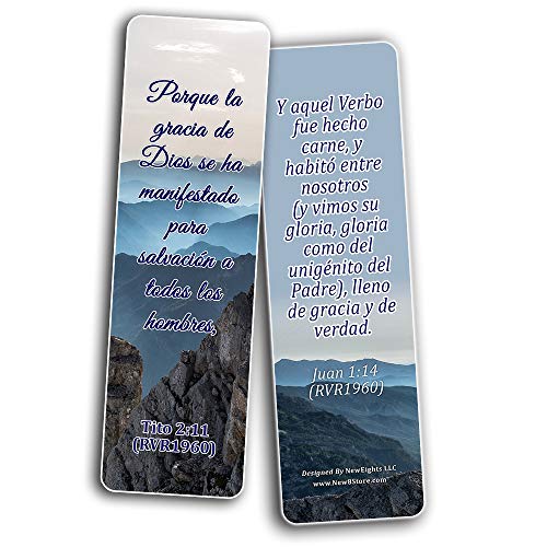 Spanish Bible Verses About Grace (30 Pack) - Handy Reminder About God?s Grace Bible Verses in Spanish Language