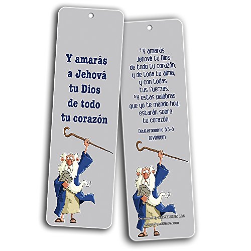 Spanish Bible Verses Bookmarks (God is Love) (12-Pack) - Variety Bookmarks with Inspirational Messages Perfect for Children Ministries Sunday Schools