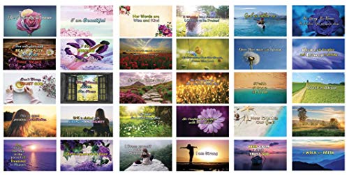 Daily Devotional Cards for Women NIV Version (30 cards x 4 sets) - Handy Daily Bible Study Cards