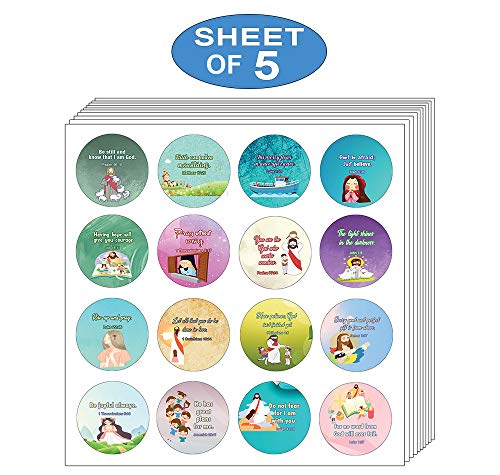 Religious Stickers for Kids (5-Sheet)