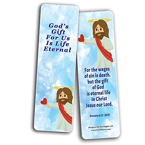 Popular Bible Verses about Eternal Life Salvation Bookmarks Cards