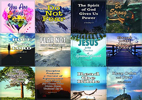 Christian Spiritual Growth Inspirational Stickers (10 Sheets) - Assorted Mega Pack of Inspirational Stickers