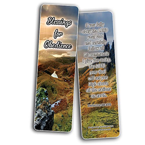 Shows True Obedience To God Memory Verses Bookmarks