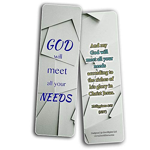 Encouraging Scripture Verses for Back to School Bookmarks (60-Pack)