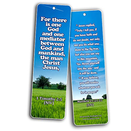 Bible Texts to Strengthen Prayer Life Bookmarks (60-Pack)