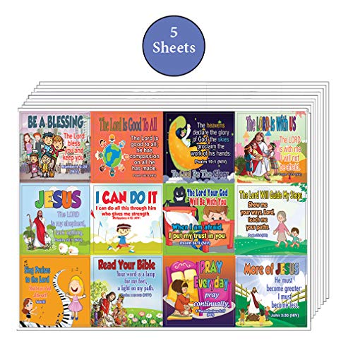 Christian Stickers for Kids (5-Sheet) - Devotional