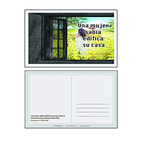 Spanish Devotional Bible Verses for Women Postcards