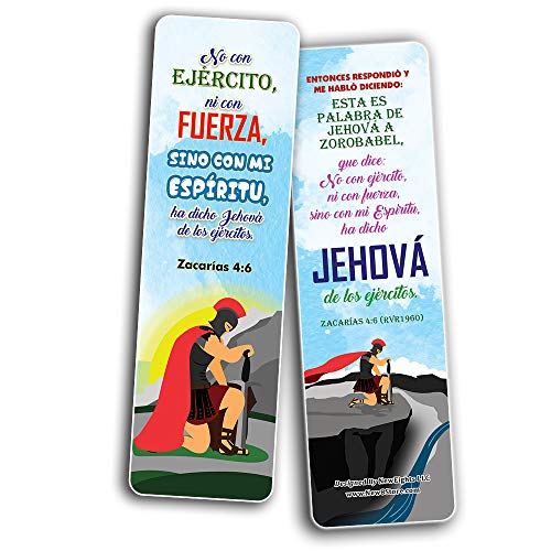 Spanish Armadura de Dios Armor of God Bookmarks (30-Pack) - Stocking Stuffers for Men & Women - Bible Study Church Supplies Teacher Classroom Incentives Gift