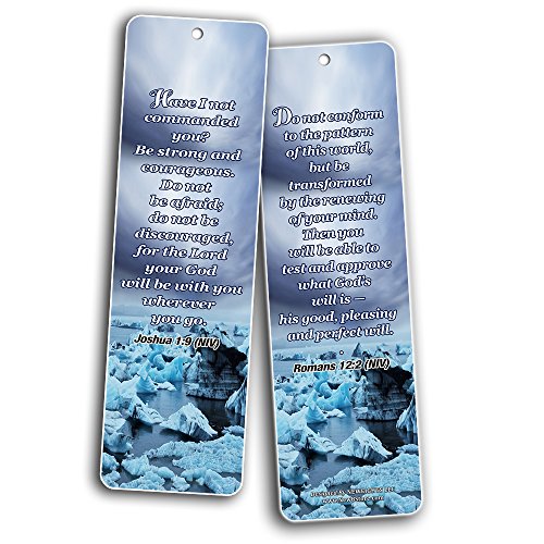 Most Highlighted Bible Scriptures Bookmarks Cards NIV Version (30-Pack) - Great Stocking Stuffers Gifts for Men Women - Church Supplies for Ministry Bulletin Cell Group Baptism Evangelism Christmas
