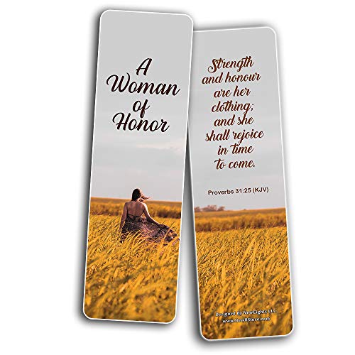 Popular Bible Verses for Women Bookmarks KJV (12-Pack)