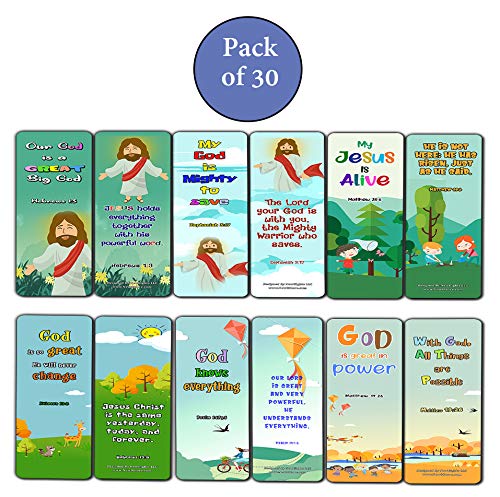 Bible Bookmarks for Kids - God is Great
