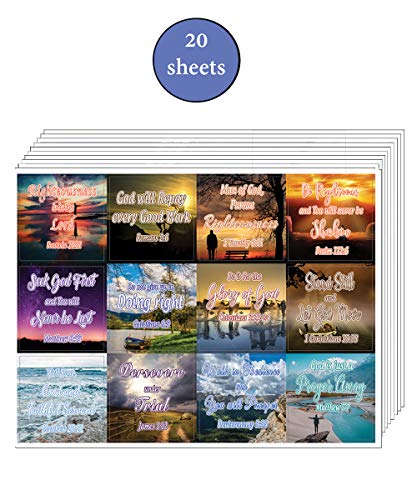 Righteousness & God's Rewards (20-Sheet) - Great Giftaway Stickers for Ministries