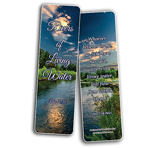 Step Out in Faith Memory Verses Bookmarks (30-Pack) - Handy Trust in God Scripture Cards Buy in Bulk