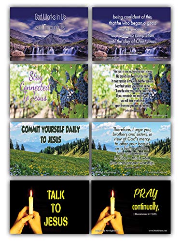 Daily Devotional Topical Bible Verses NIV Flashcards (120 Pack) - Perfect Giveaways for Sunday Schools and Ministries