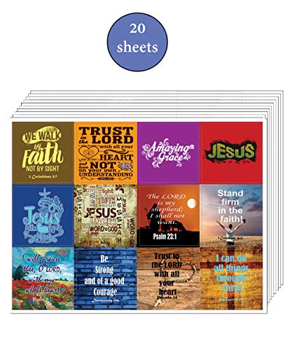 Jesus Stickers (20-sheets) - Great Giftaway Stickers for Ministries