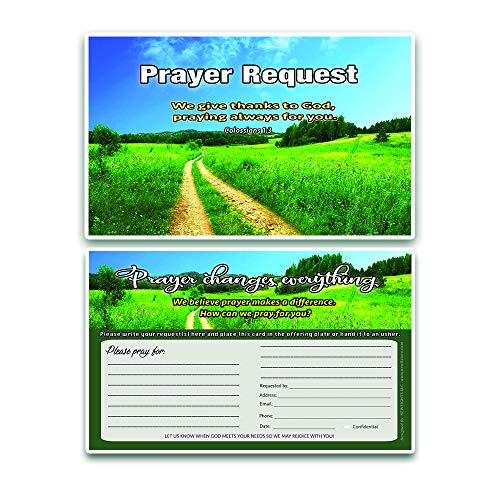 Prayer Request Pew Cards (60-Pack) - NEPC1040 Scenery - Track Down Prayer Request Efficiently