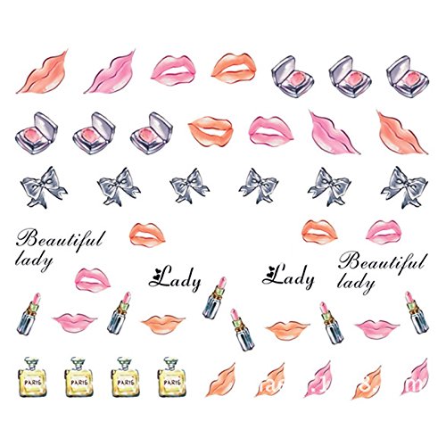 New8Beauty Nail Art Stickers Decals (50-Pack)