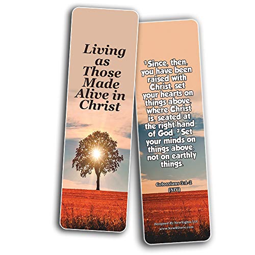 Hope Bible Verses Bookmarks (60 Pack) - Perfect Giveaways for Sunday School and Ministries Designed to Inspire Women and Men