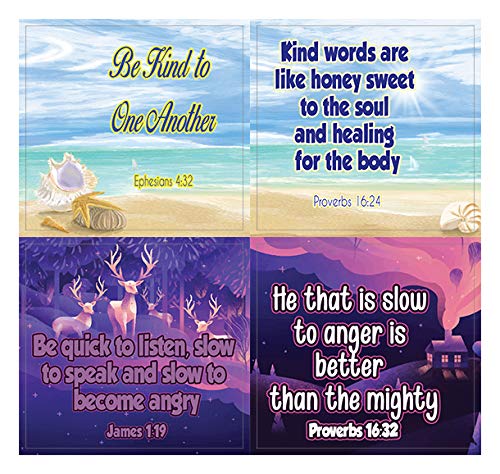 Christian Character Building Stickers for Kids Series 1 (20-Sheets) - Great Giftaway Stickers for Ministries
