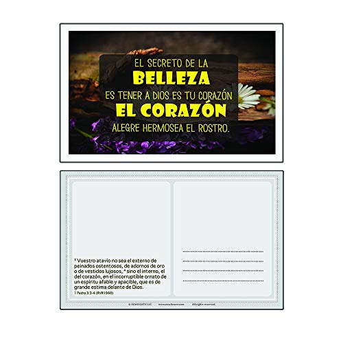 Spanish Devotional Bible Verses for Women Postcards (60-Pack)