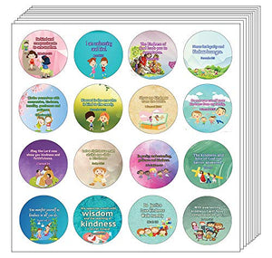 Kindness Bible Verses Stickers for Kids  (5-Sheet)