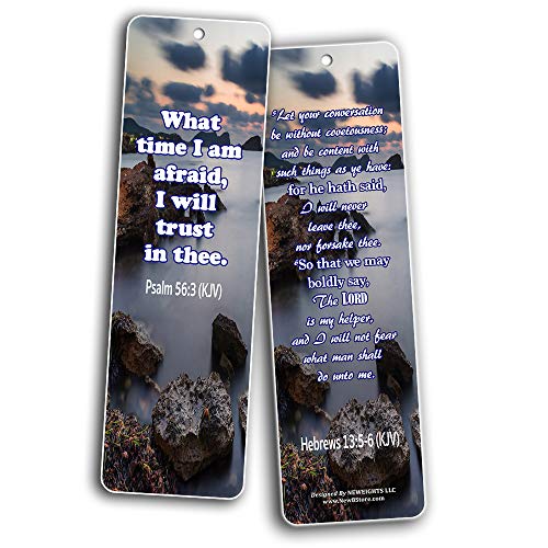 Bible Verses About Stress and Anxiety KJV Bookmarks (30-Pack) - Great Bible Text Compilation About Reducing Our Worries in Biblical Perspective