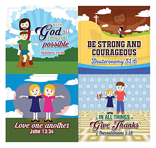 God is Good All The Time Jesus Bible Stickers (10-Sheet) - Stocking Stuffers for Boys Girls - Children Ministry Bible Study Church Supplies Teacher Classroom Incentives Gift