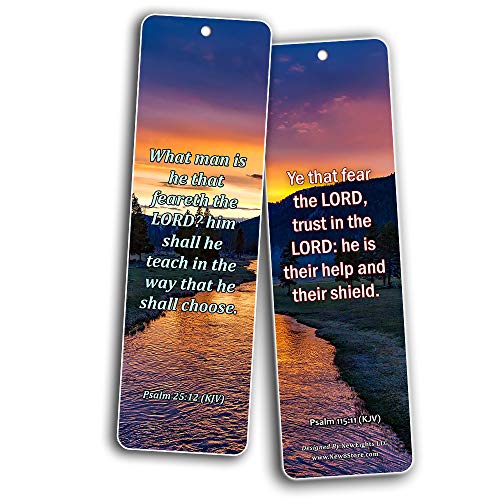 KJV Scriptures Bookmarks - Fear of The Lord (30-Pack) - Great Bible Text Compilation that is Handy and Easy To Bring Along With