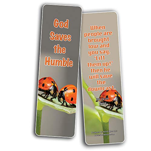 Bible Verses about Being Humble Bookmarks (30-Pack) - Handy Scriptures to Read While On the Go