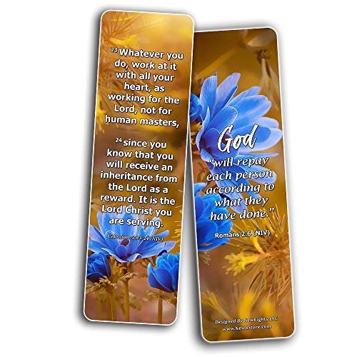Bible Verses about Reward Bookmarks (60-Pack)