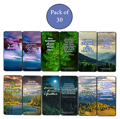 Memory Verse About Genuine Friendship (30-Pack) - Handy Christian Daily Friendship Reminders