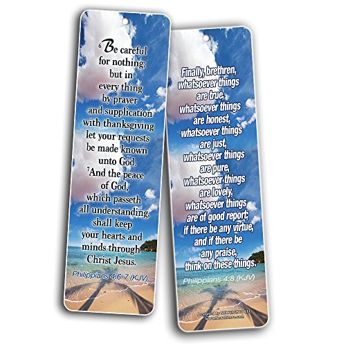Most Highlighted Bible Verses Bookmarks Cards Bulk Set - KJV Version (12-Pack)- Religious Christian Inspirational Gifts to Encourage Men Women Boys Girls - Bible Study Sunday School War Room Decor