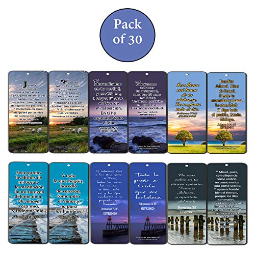 Spanish Powerful Bible Verses to Live by Bookmarks (RVR1960)