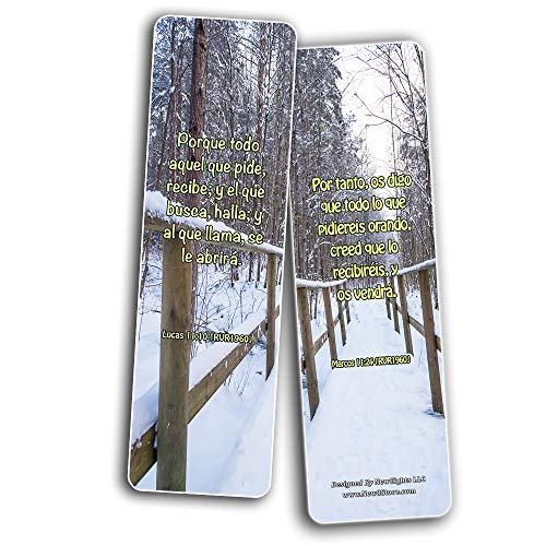 Spanish God's Promises Bible Verses Bookmarks (60 Pack) - Perfect Giveaways for Sunday School and Ministries Designed to Inspire Women