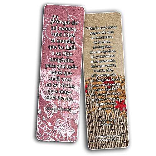 Spanish Vintage Favorite Scriptures Bookmarks for Women (60-Pack) - Great Giveaways for Ministries and Sunday Schools