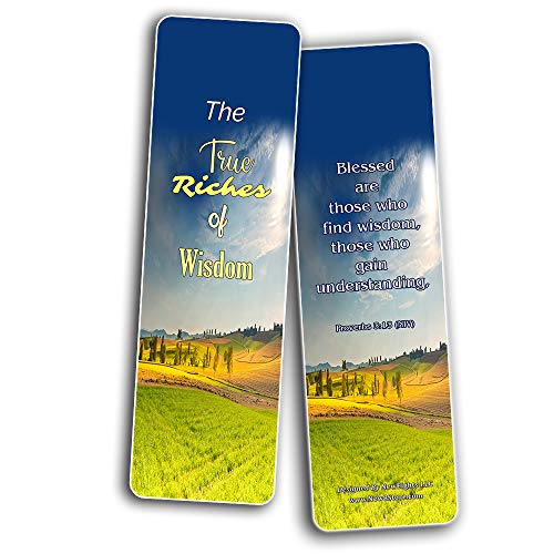 Scriptures Cards Bookmarks About Wisdom and Discernment (60 Pack) - Bible Verses About What Does the Bible Say About Discernment