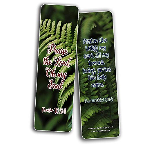 Inspirational Bible Verses about the Soul Bookmarks (60 Pack) - Perfect Gift away for Sunday School and Ministries - Stocking Stuffers Adoration Devotional Bible Study - Church Ministry Supplies Gifts