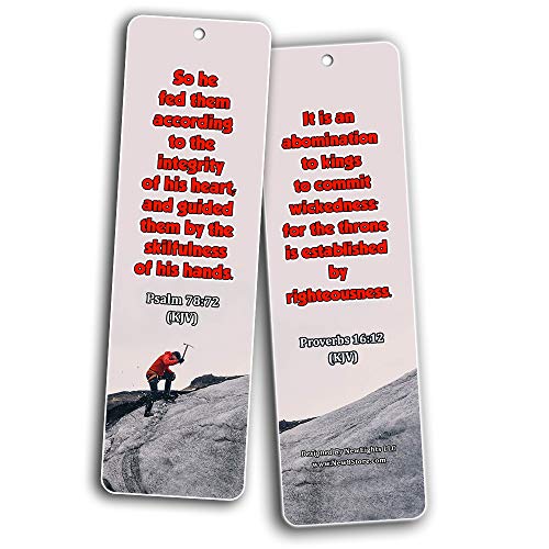 Bible Verses on Leadership Bookmarks (30-Pack) - Handy Bible Verses Perfect for Daily Encouragement for Aspiring Leaders
