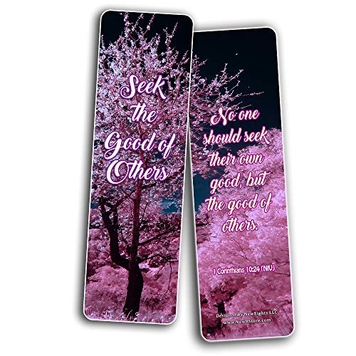 Kindness Scriptures Cards Bookmarks (60 Pack) - Perfect Giftaway for Sunday School