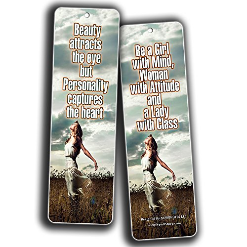 NewEights Beauty Quotes about Women Bookmarks (60 Pack)