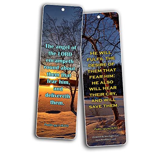 KJV Scriptures Bookmarks - Fear of The Lord (30-Pack) - Great Bible Text Compilation that is Handy and Easy To Bring Along With